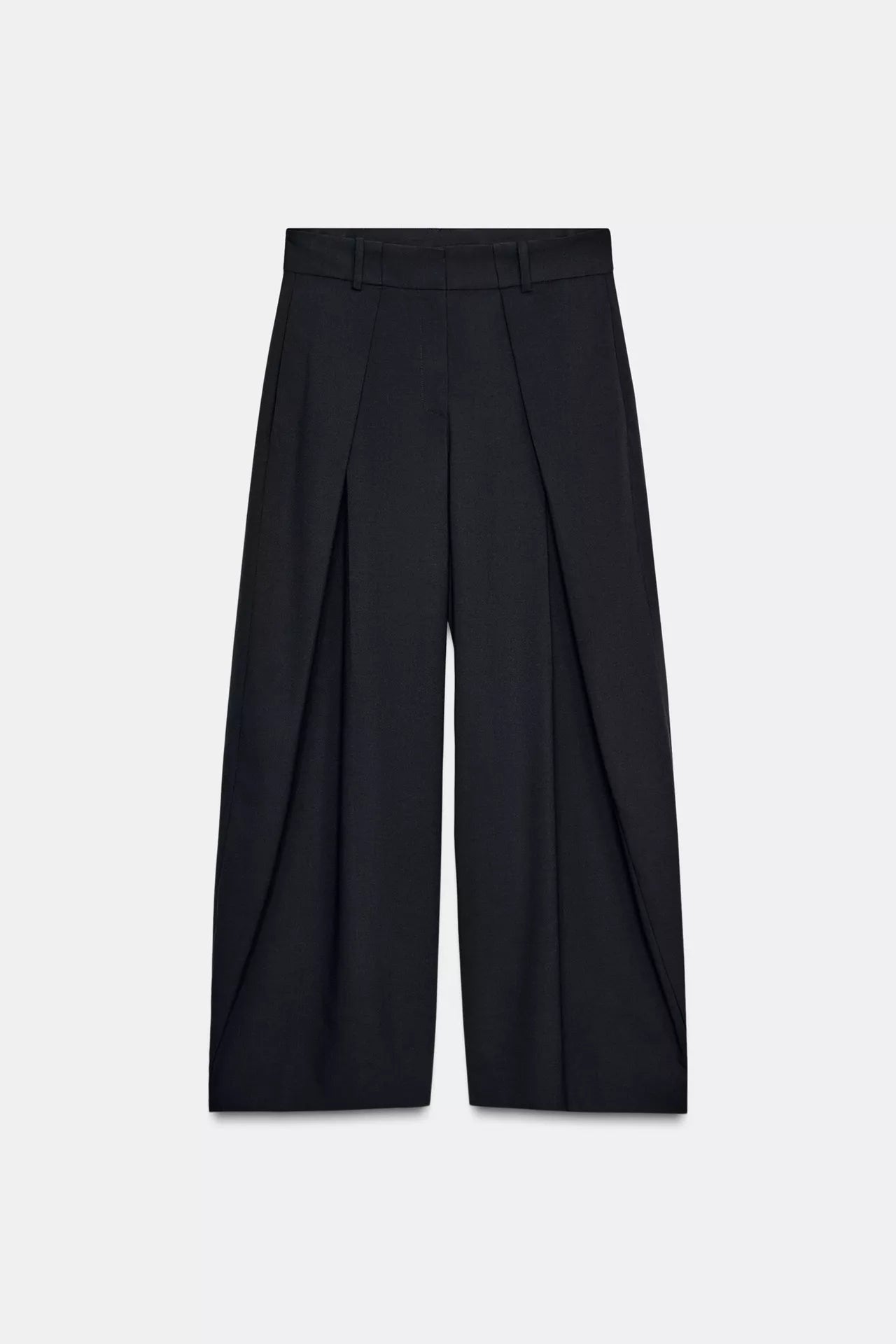 WIDE LEG PLEATED PANTS
