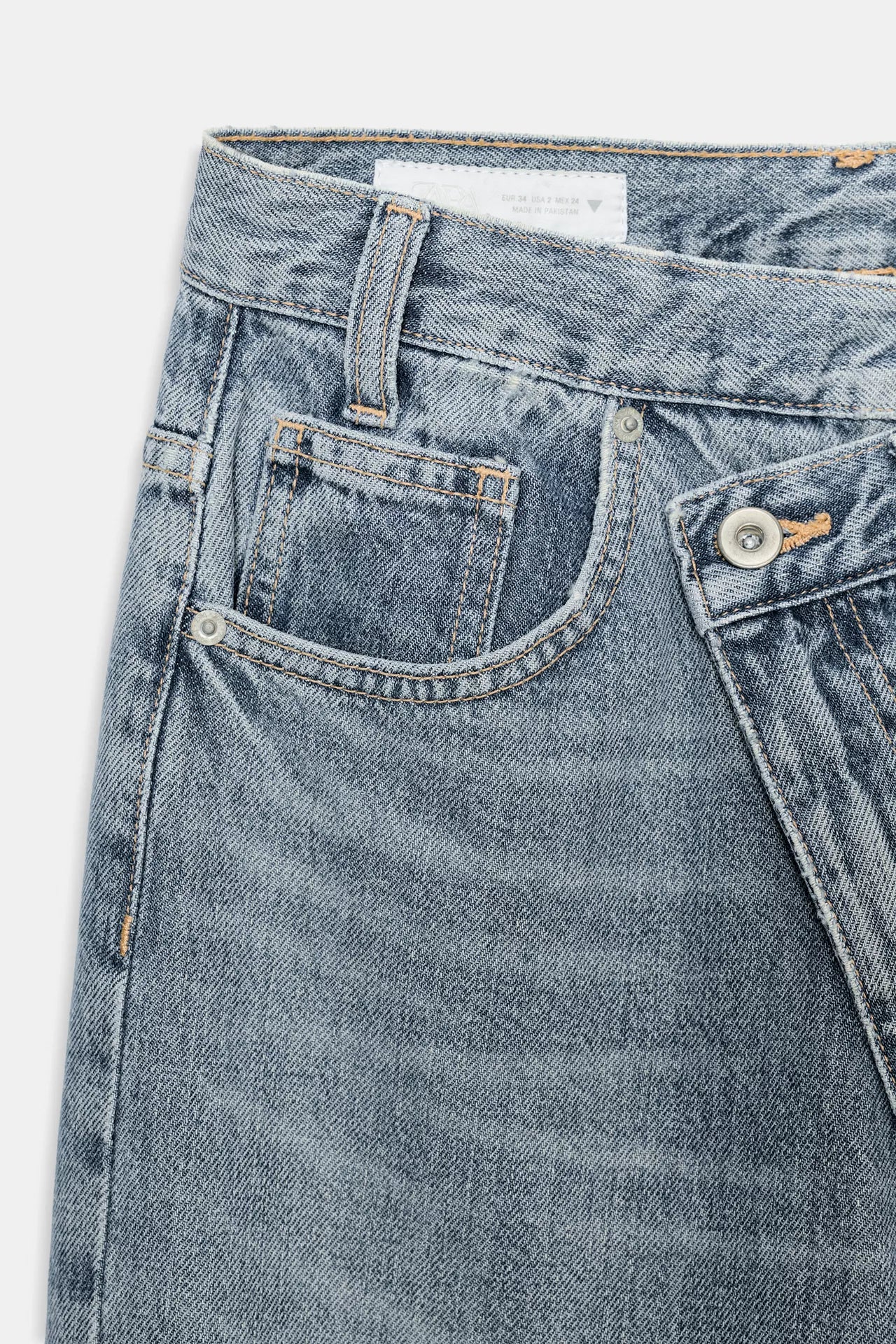 CRISS CROSS WIDE-LEG JEANS